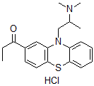 CAS 登录号：1240-15-9， 1-[10-(2-二甲基氨基丙基)吩噻嗪-2-基]丙-1-酮盐酸盐