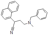 CAS 登录号：1240-16-0， 4-(甲基-(苯基甲基)氨基)-2-萘-1-基丁腈