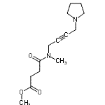 CAS#: 124045-49-4, Methyl 4-{Methyl[4-(1-Pyrrolidinyl)-2-Butyn-1-Yl]Amino}-4-Oxobutanoate