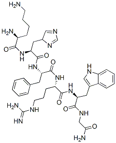 CAS 登录号：124051-38-3， 赖氨酰-组氨酰-苯丙氨酰-精氨酰-色氨酰-甘氨酰胺