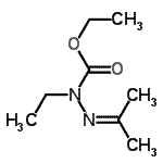 CAS 登录号：124153-85-1， 乙基1-乙基-2-异亚丙基肼羧酸酯