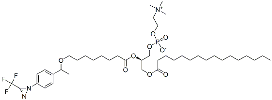 CAS 登录号：124199-66-2， [3-棕榈酰氧基-2-[8-[1-[4-[3-(三氟甲基)二氮杂环丙烯-1-基]苯基]乙氧基]辛酰氧基]丙基]2-三甲基铵乙基磷酸酯盐