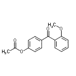 CAS 登录号：124208-72-6， 4-(2-甲氧基苯甲酰基)苯基乙酸酯