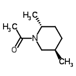 CAS 登录号：124211-78-5， 1-[(2R,5R)-2,5-二甲基-1-哌啶基]乙酮