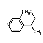 CAS 登录号：124300-56-7， 4-[(2S)-2-丁烷基]-3-甲基吡啶
