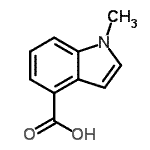 CAS#: 124344-98-5, 1-Methyl-1H-Indole-4-Carboxylic Acid