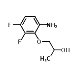 CAS 登录号：124410-02-2， 1-(6-氨基-2,3-二氟苯氧基)-2-丙醇