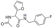 CAS#: 124421-36-9, 2-Acetamido-N-[(4-Fluorophenyl)Methyl]-2-Furan-2-Ylacetamide