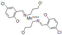 CAS 登录号：124430-02-0， 二(3-(5-氯亚水杨基氨基)丙醇)锰(IV)