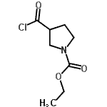 CAS 登录号：124438-21-7， 乙基3-(氯甲酰基)-1-吡咯烷羧酸酯