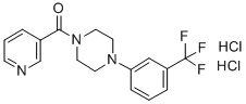 CAS#: 124444-72-0, Pyridin-3-Yl-[4-[3-(Trifluoromethyl)Phenyl]Piperazin-1-Yl]Methanone Dihydrochloride