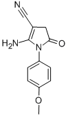 CAS 登录号：124476-79-5， 2-氨基-1-(4-甲氧基苯基)-5-氧代-4H-吡咯-3-甲腈