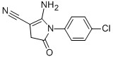 CAS 登录号：124476-80-8， 2-氨基-1-(4-氯苯基)-5-氧代-4H-吡咯-3-甲腈