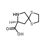 CAS 登录号：124492-04-2， (8S)-1,4-二硫杂-7-氮杂螺[4.4]壬烷-8-羧酸