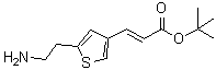 CAS 登录号：124499-25-8， 3-[5-(2-氨基乙基)-3-噻吩基]丙烯酸叔丁酯