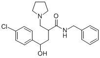 CAS 登录号：124500-17-0， 4-(4-氯苯基)-4-羟基-N-(苯基甲基)-2-(吡咯烷-1-基甲基)丁酰胺