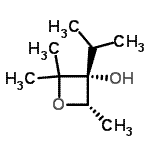CAS 登录号：124659-03-6， (3R,4S)-3-异丙基-2,2,4-三甲基-3-氧杂环丁醇