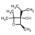 CAS 登录号：124659-04-7， (3R,4R)-3-异丙基-2,2,4-三甲基-3-氧杂环丁醇