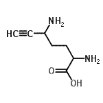 CAS 登录号：124796-39-0， 2,5-二氨基-6-庚炔酸
