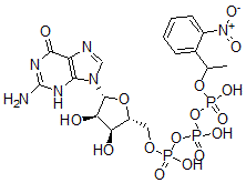CAS#: 124830-99-5, [(2R,3S,4R,5R)-5-(2-Amino-6-Oxo-3H-Purin-9-Yl)-3,4-Dihydroxyoxolan-2-Yl]Methyl [Hydroxy-[Hydroxy-[1-(2-Nitrophenyl)Ethoxy]Phosphoryl]Oxyphosphoryl] Hydrogen Phosphate