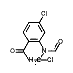 CAS 登录号：124959-01-9， N-[5-氯-2-(氯乙酰基)苯基]-N-甲基甲酰胺