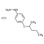 CAS#: 124993-63-1, [4-(2-Pentanyloxy)Phenyl]Hydrazine Hydrochloride (1:1)