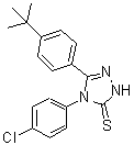 CAS 登录号：124998-68-1， 4-(4-氯苯基)-5-[4-(2-甲基-2-丙基)苯基]-2,4-二氢-3H-1,2,4-三唑-3-硫酮