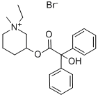 CAS 登录号：125-51-9， 1-乙基-3-[(2-羟基-2,2-二苯基乙酰基)氧基]-1-甲基-哌啶鎓溴化物(1:1)