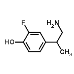 CAS 登录号：125036-97-7， 4-(1-氨基-2-丙基)-2-氟苯酚