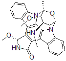 CAS#: 125133-74-6, (3alpha,9beta,10alpha,11alpha,13beta)-2,3,10,11,12,13-Hexahydro-3,10-Dimethoxy-9-Methyl-11-(Methylamino)-9,13-Epoxy-1H,9H-Diindolo(1,2,3-gh:3',2',1'-lm)Pyrrolo(3,4-j)(1,7)Benzodiazonin-1-One