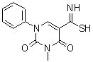 CAS#: 125187-18-0, 3-Methyl-2,4-dioxo-1-phenyl-1,2,3,4-tetrahydro-5-pyrimidinecarbimidothioic acid