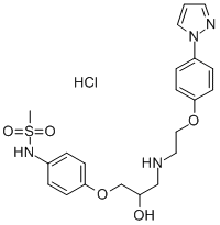 CAS 登录号：125228-72-0， N-[4-[2-羟基-3-[2-(4-咪唑-1-基苯氧基)乙基氨基]丙氧基]苯基]甲烷磺酰胺盐酸盐