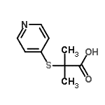 CAS 登录号：125305-75-1， 2-甲基-2-(4-吡啶基硫基)丙酸