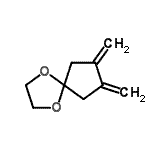 CAS 登录号：125404-49-1， 7,8-二(亚甲基)-1,4-二氧杂螺[4.4]壬烷