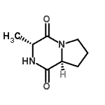 CAS 登录号：125410-19-7， (3R,8aS)-3-甲基六氢吡咯并[1,2-a]吡嗪-1,4-二酮