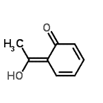 CAS 登录号：125507-95-1， (6E)-6-(1-羟基乙亚基)-2,4-环己二烯-1-酮