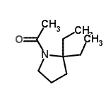 CAS 登录号：125573-94-6， 1-(2,2-二乙基-1-吡咯烷基)乙酮