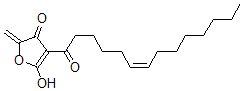 CAS 登录号：125620-73-7， 5-羟基-2-亚甲基-4-[(Z)-十四碳-6-烯酰基]呋喃-3-酮