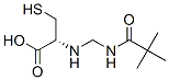 CAS 登录号：125700-47-2， (2R)-2-[(2,2-二甲基丙酰氨基)甲基氨基]-3-硫基丙酸