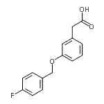 CAS 登录号：125721-49-5， {3-[(4-氟苄基)氧基]苯基}乙酸