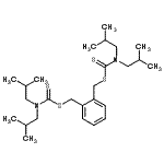 CAS 登录号：125769-67-7， 1,2-亚苯基二(亚甲基)二(二异丁基二硫代氨基甲酸酯)
