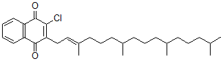 CAS#: 1258-63-5, 2-Chloro-3-[(E)-3,7,11,15-tetramethylhexadec-2-enyl]-1,4-naphthoquinone