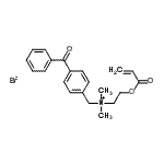 CAS 登录号：125850-75-1， 2-(丙烯酰氧基)-N-(4-苯甲酰基苄基)-N,N-二甲基乙烷铵溴化物