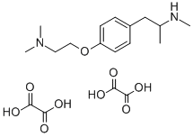 CAS#: 126002-18-4, N,alpha-Dimethyl-4-(2-(Dimethylamino)Ethoxy)Benzeneethanamine Ethanedioate (1:2)