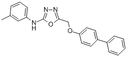 CAS#: 126006-83-5, N-(3-Methylphenyl)-5-[(4-Phenylphenoxy)Methyl]-1,3,4-Oxadiazol-2-Amine