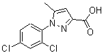 CAS 登录号：126067-88-7， 1-(2,4-二氯苯基)-5-甲基-1H-吡唑-3-羧酸