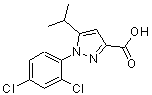 CAS#: 126068-31-3, 1-(2,4-Dichlorophenyl)-5-Isopropyl-1H-Pyrazole-3-Carboxylic Acid