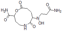 CAS 登录号：126077-91-6， N-羟基-N-(2-氨基甲酰乙基)谷氨酰-4-氨基-2-羟基丁酸酰胺内酯