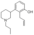 CAS 登录号：126088-49-1， 2-丙-2-烯基-3-(1-丙基哌啶-3-基)苯酚