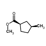 CAS 登录号：126110-36-9， 甲基(1R,3S)-3-甲基环戊烷羧酸酯